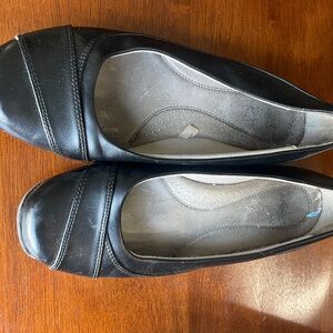 Black loafers